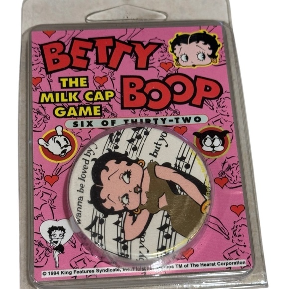 Betty Boop 1994 Milk Cap Game Slammer Factory Sealed - Picture 1 of 3